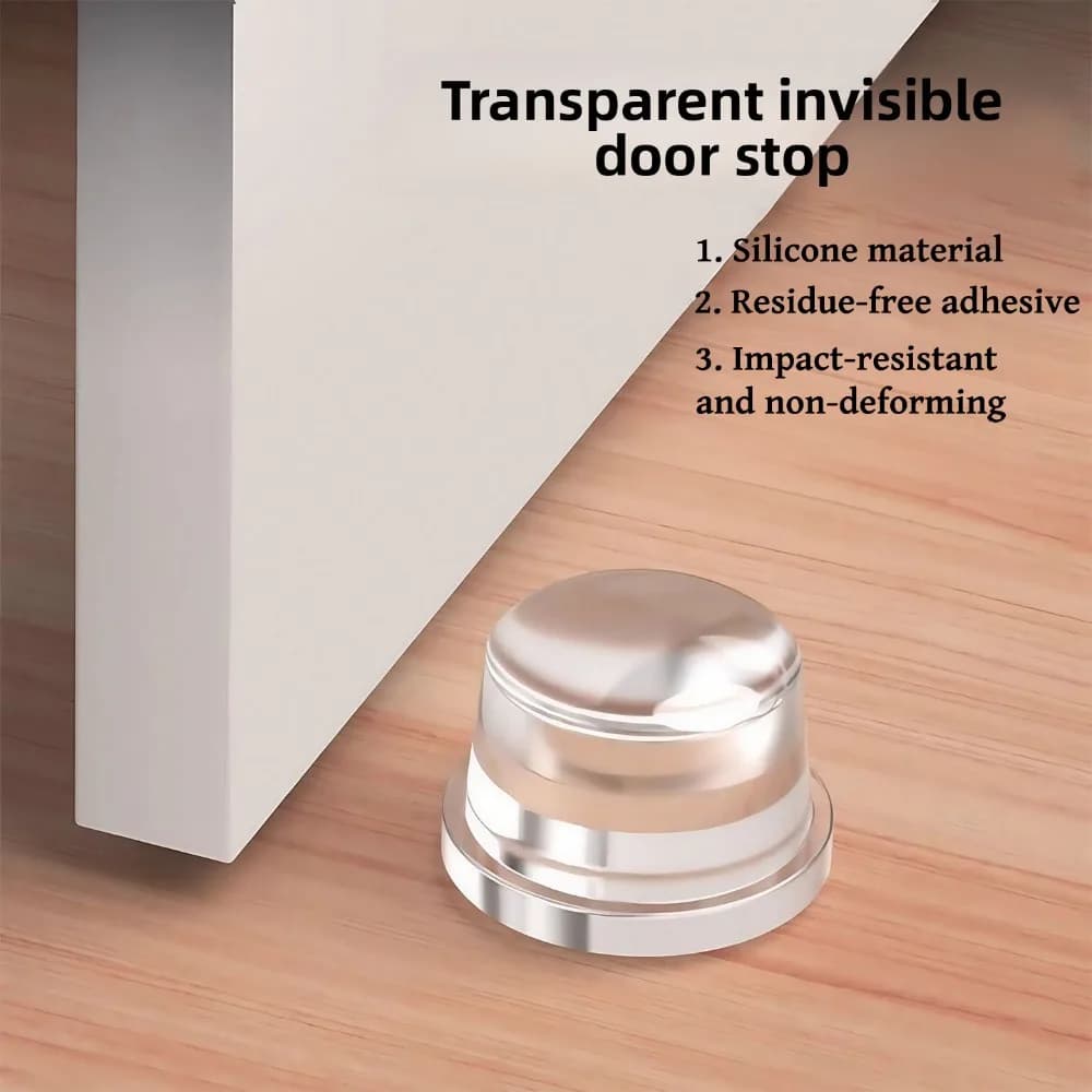 Fermaporta in silicone Protezione da parete Maniglia per porta della camera da letto Paraurti Cuscinetto anti-crash autoadesivo Accessori pratici per mobili