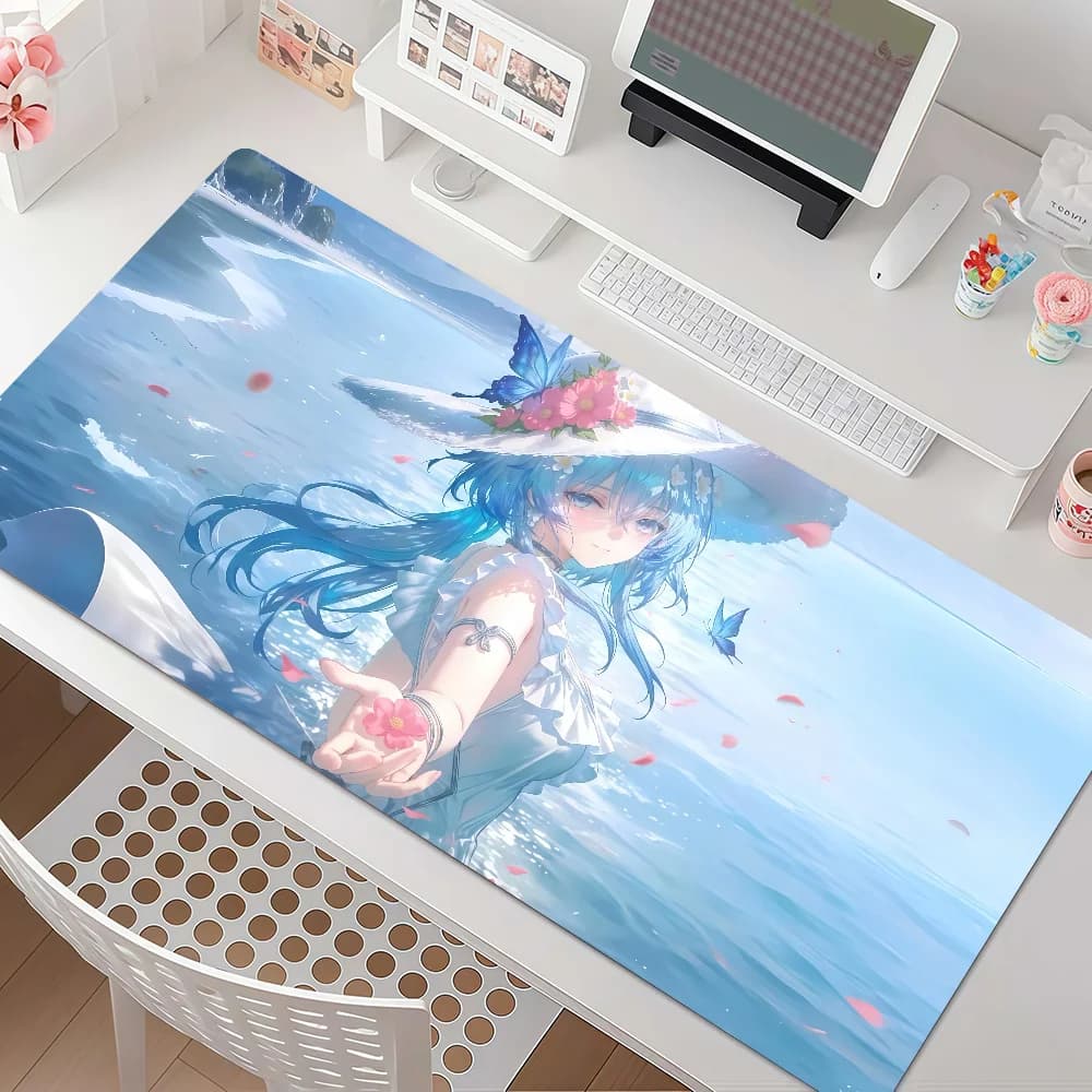 Game Wuthering Waves Shorekeeper Mouse Pad Anti Slip Rubber Edge Locked Thickened Laptop Gaming Desk Mat
