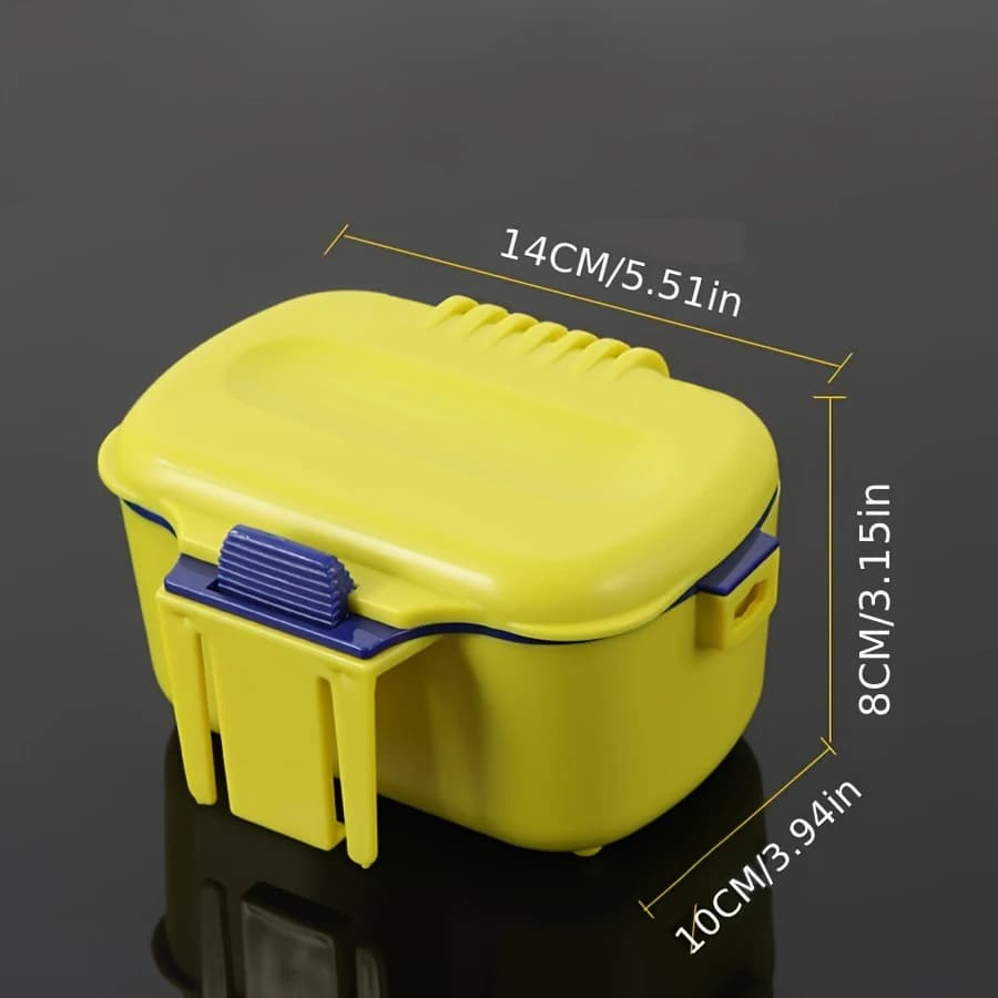 Scatola Multifunzionale Isolata e Traspirante per Esche da Pesca, Portatile, per Verme, Esche Vive, Ami e Attrezzatura da Pesca