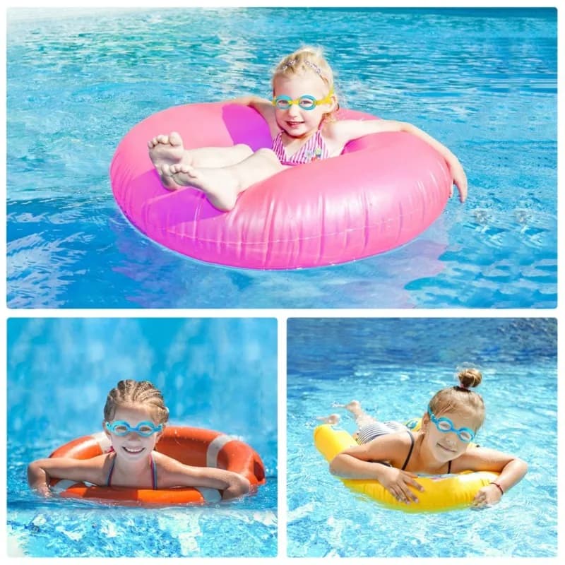 FSTE-2PCS Occhialini da nuoto per bambini, occhialini da nuoto antiappannamento e senza perdite di liquidi per bambini, ragazzi e ragazze dai 6 ai 14 anni, occhialini da nuoto con visione ampia