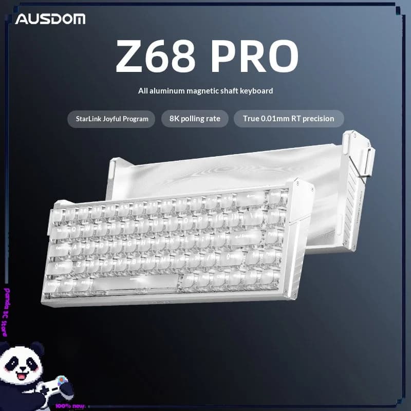 Tastiera Meccanica Ausdom Z68pro con Switch Magnetici, Tastiera di Alta Gamma Interamente in Alluminio, Speciale per Gaming e Esports, Compatibile con Computer Apex CS