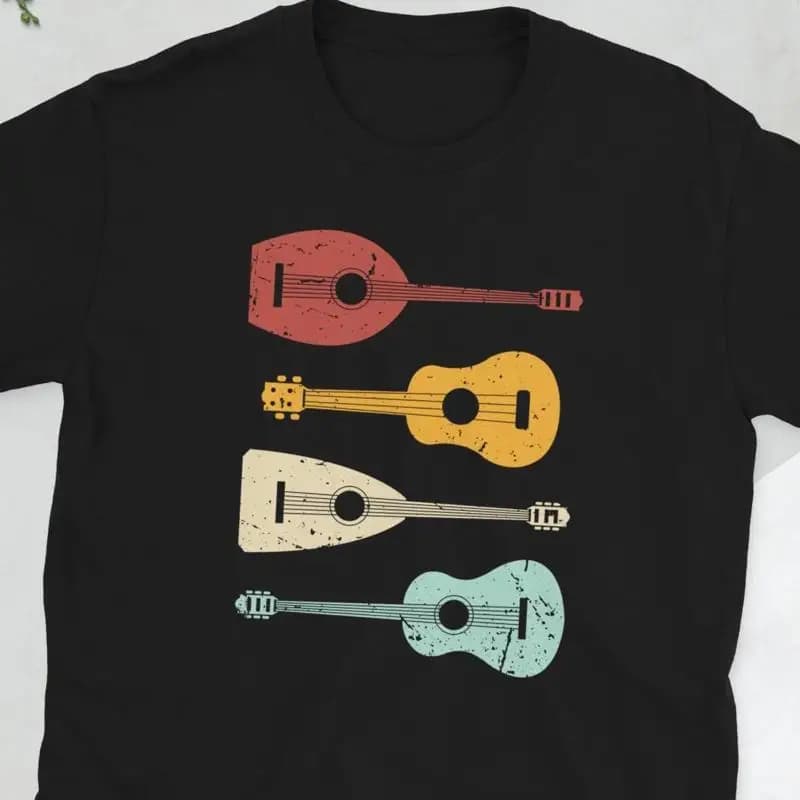 Maglietta dell'amante dell'ukulele del giocatore dell'ukulele