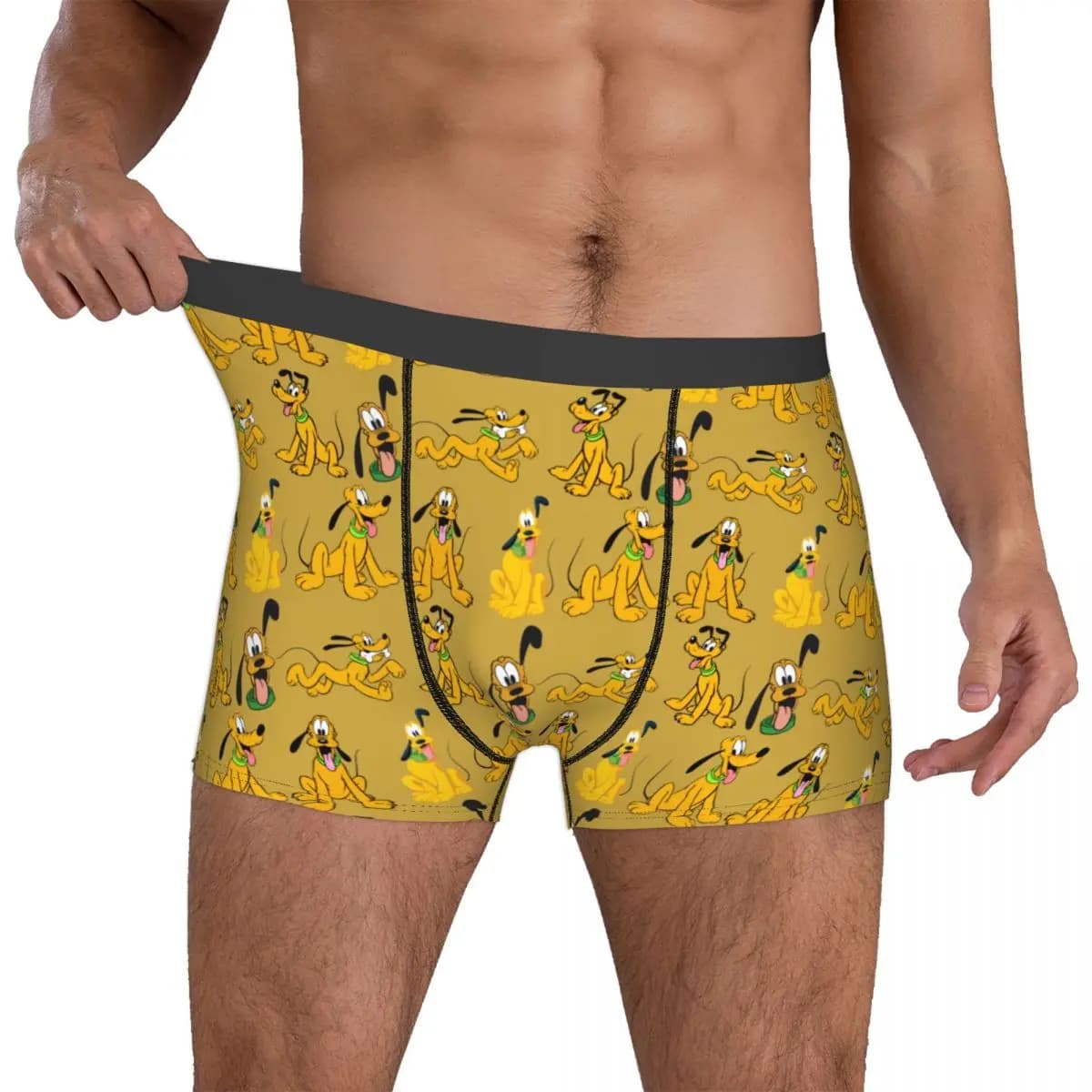 Intimo personalizzato P-Plutoes da uomo, boxer traspiranti con cartoni animati, mutande morbide per uomo