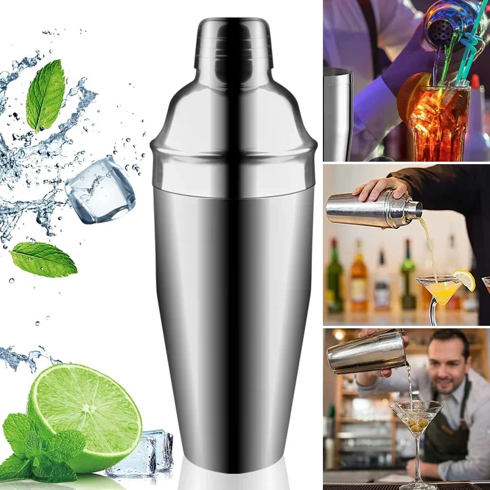 Shaker per cocktail in acciaio inossidabile 304 Mixer per vino Martini Boston Shaker per strumenti da bar per feste da bar per bevande da bar