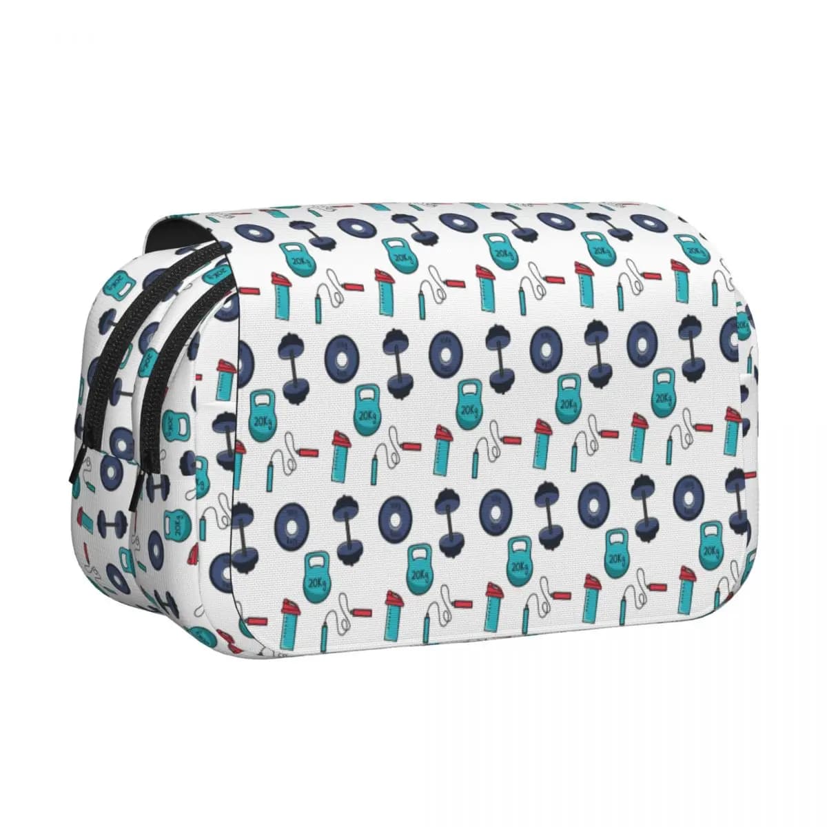 Gym Essentials Shaker, Kettlebell, Dumbbells, Rope Pencil Case Pencil Pouch Hard Shell Big Capacity Pen Box Pencil Bag