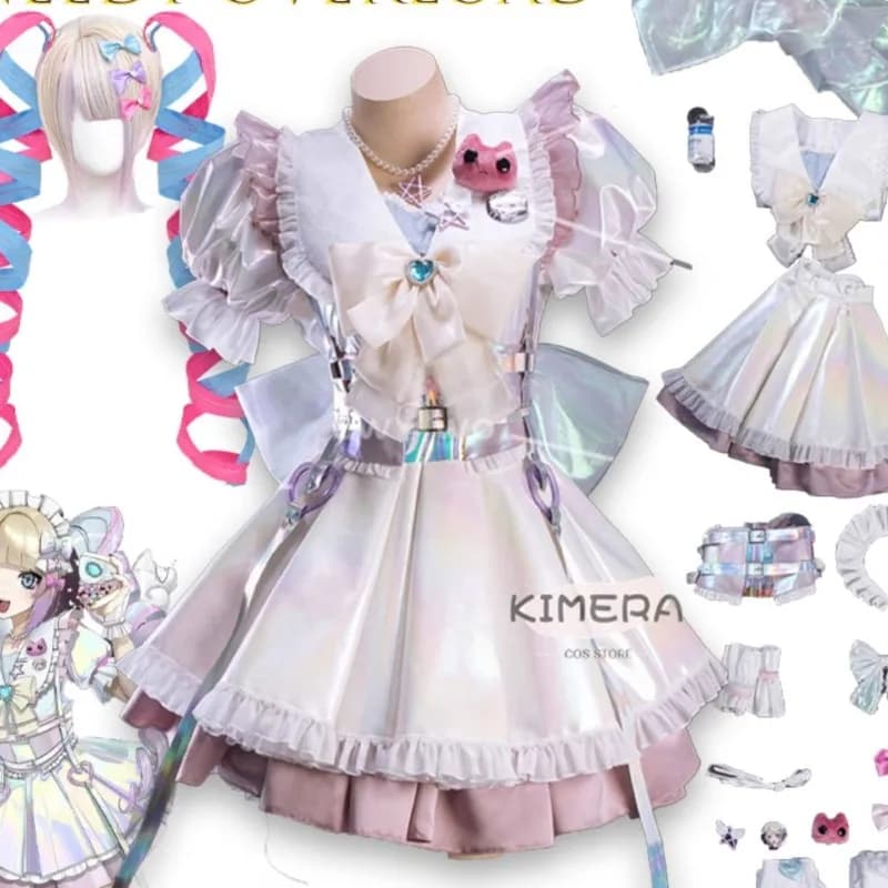 Kimera Store KAngel Cosplay Game Needy Streamer Overload K-Angel Magical Girl Fanart Costume Cosplay per Halloween e Feste