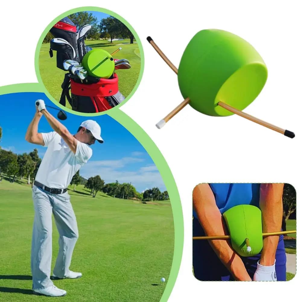 Allenatore Portatile per Swing da Golf, 1 Pezzo, con Palla di Collegamento in PU, Correttore di Postura del Braccio, Migliora la Meccanica, Ausilio per Principianti