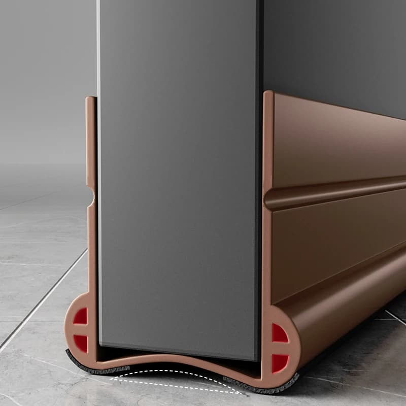 Striscia di tenuta inferiore per porta in PVC da 93 cm Striscia flessibile silenziosa per porta Striscia meteorologica Striscia di tenuta lavabile resistente all'usura con sotto la spazzola
