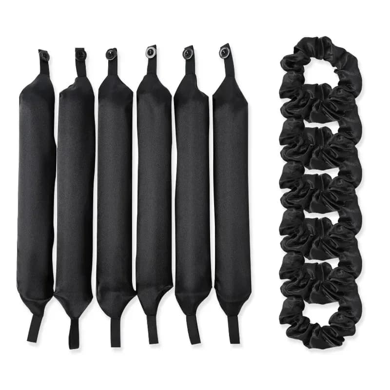 Heatless Hair Curlers Satin Curling Rod Headband No Heat Silk Curls Soft Hair Curler To Sleep in Styling Tools Lazy Hair Rollers