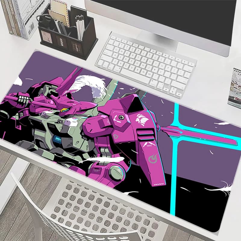 Tappetino per mouse 90x40 cm M-mechanical Warrior G-gundam Kawaii Accessori da gioco Notbook Computer Gamer Tappetino per tastiera Tappetino per scrivania Mousepad