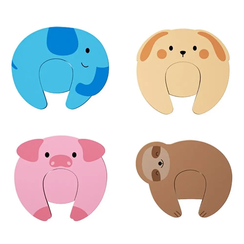 Simpatici animali dei cartoni animati Fermaporta Anti pizzico Mano Addensare Serratura per porta Sicurezza per bambini EVA Protezione per le dita dei bambini