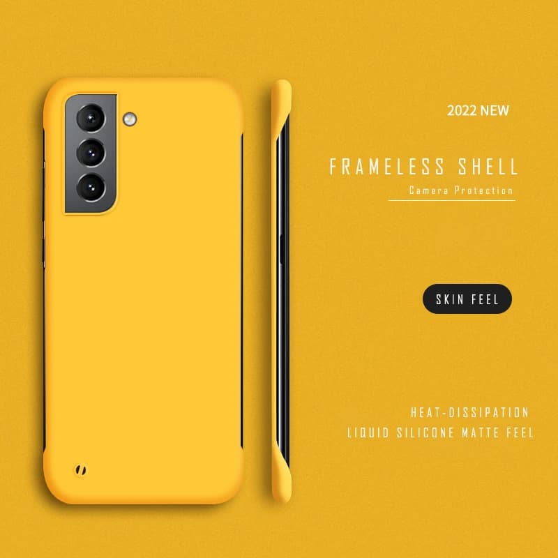 Custodia sottile e sottile per PC senza cornice per Samsung Galaxy S23 S20 S21 FE S22 Ultra S10 Plus NOTE 20 Ultra 9 10 Plus Cover opaca Funda