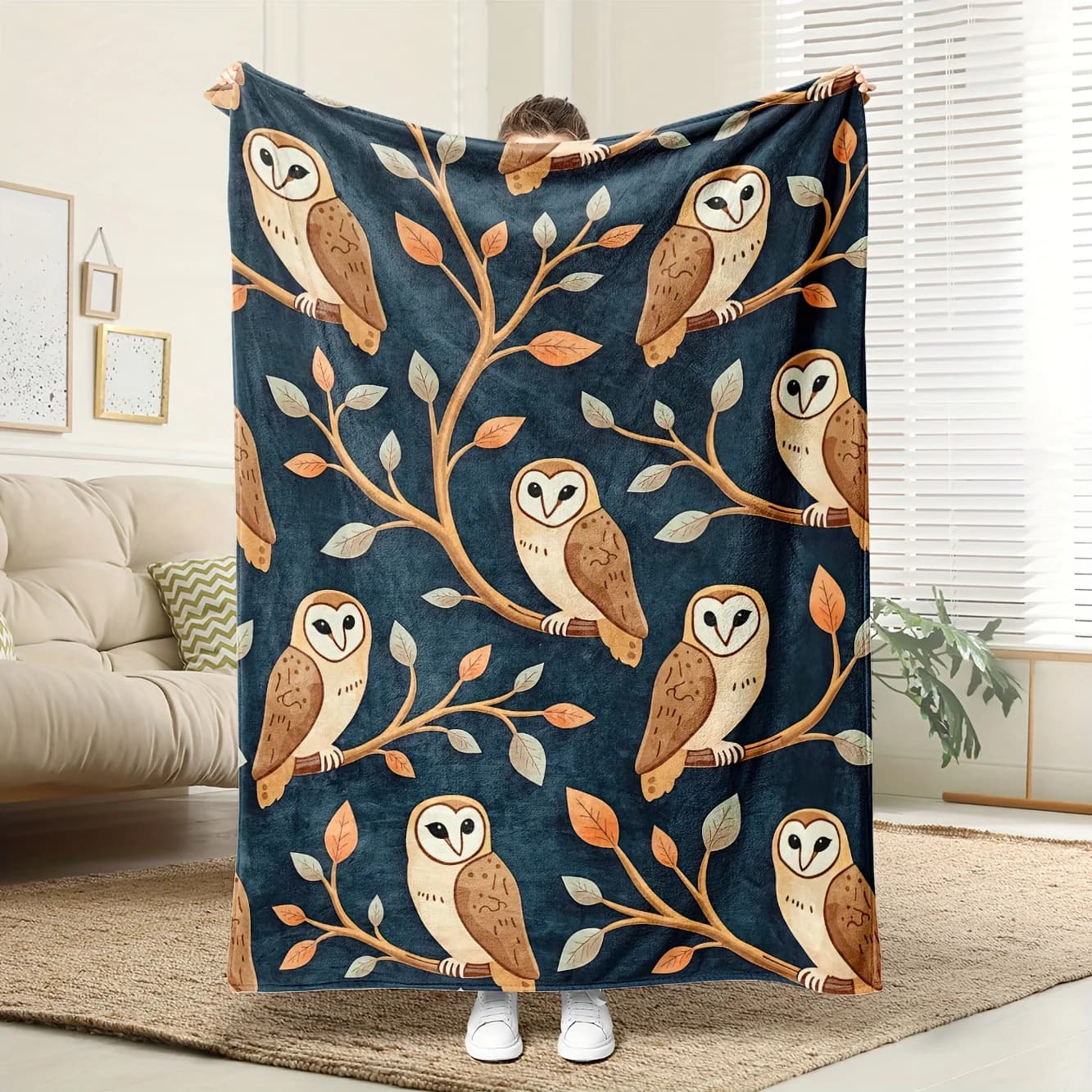 1 pezzo di occhiali da pantera e coperta con cappuccio viola - 100% poliestere per tutte le stagioni, regalo unico per la casa/ufficio