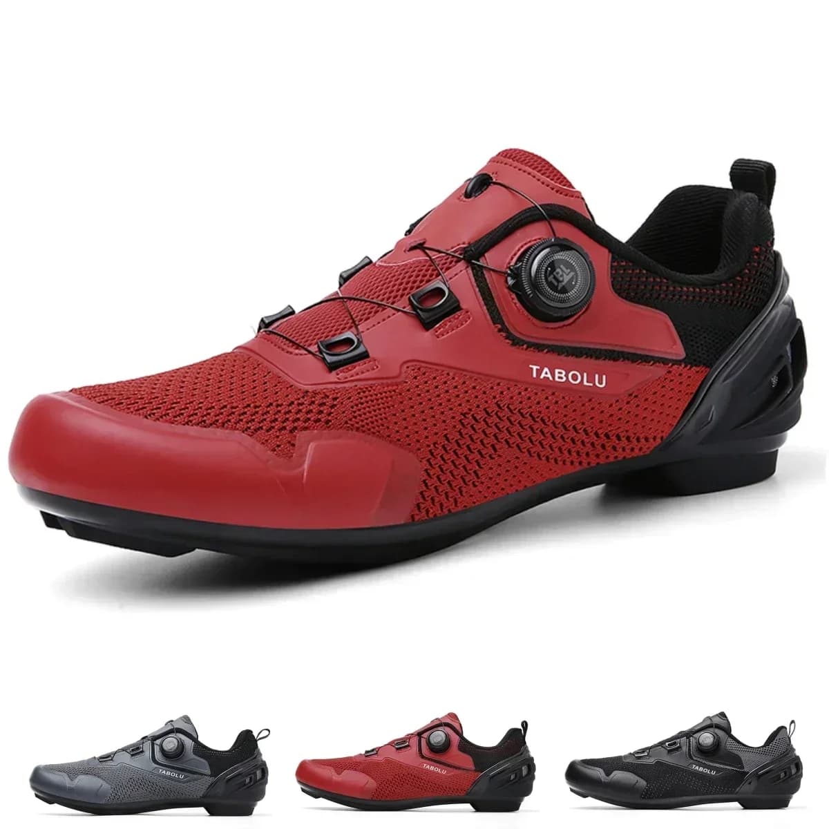 ACKOOR Scarpe da ciclismo MTB da uomo di grandi dimensioni nuove tacchette SPD autobloccanti scarpe da bici da strada da corsa scarpe da ginnastica da bicicletta piatte ultraleggere da donna