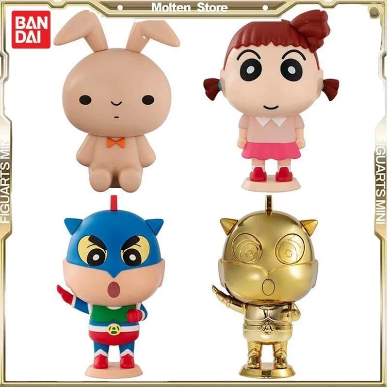 Bandai Gashapon Anime Crayon Shin-chan Sakurada Nene Action Kamen Statuette Decorative Modellini da Collezione Regalo