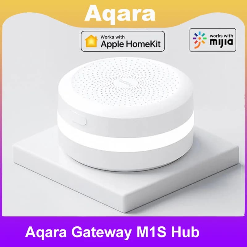 Aqara M1S Hub E1 Gateway con luce notturna a LED RGB ZigBee Wi-Fi 2.4G Siri Voice Remote Control Home Work Norma Mijia HomeKit APP