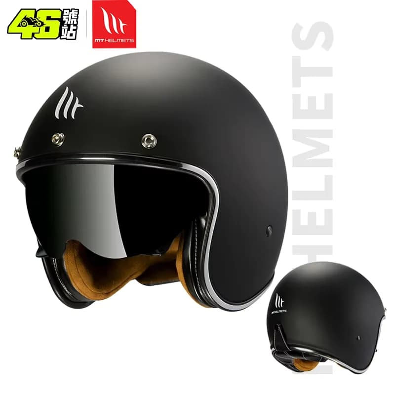 MTHELMETS Motorcycle Helmet MT LE MANS 2 SV Retro Half Helmets Men Women Summmer Electric Bike Jet Scooter 3/4 Open Face Helmets