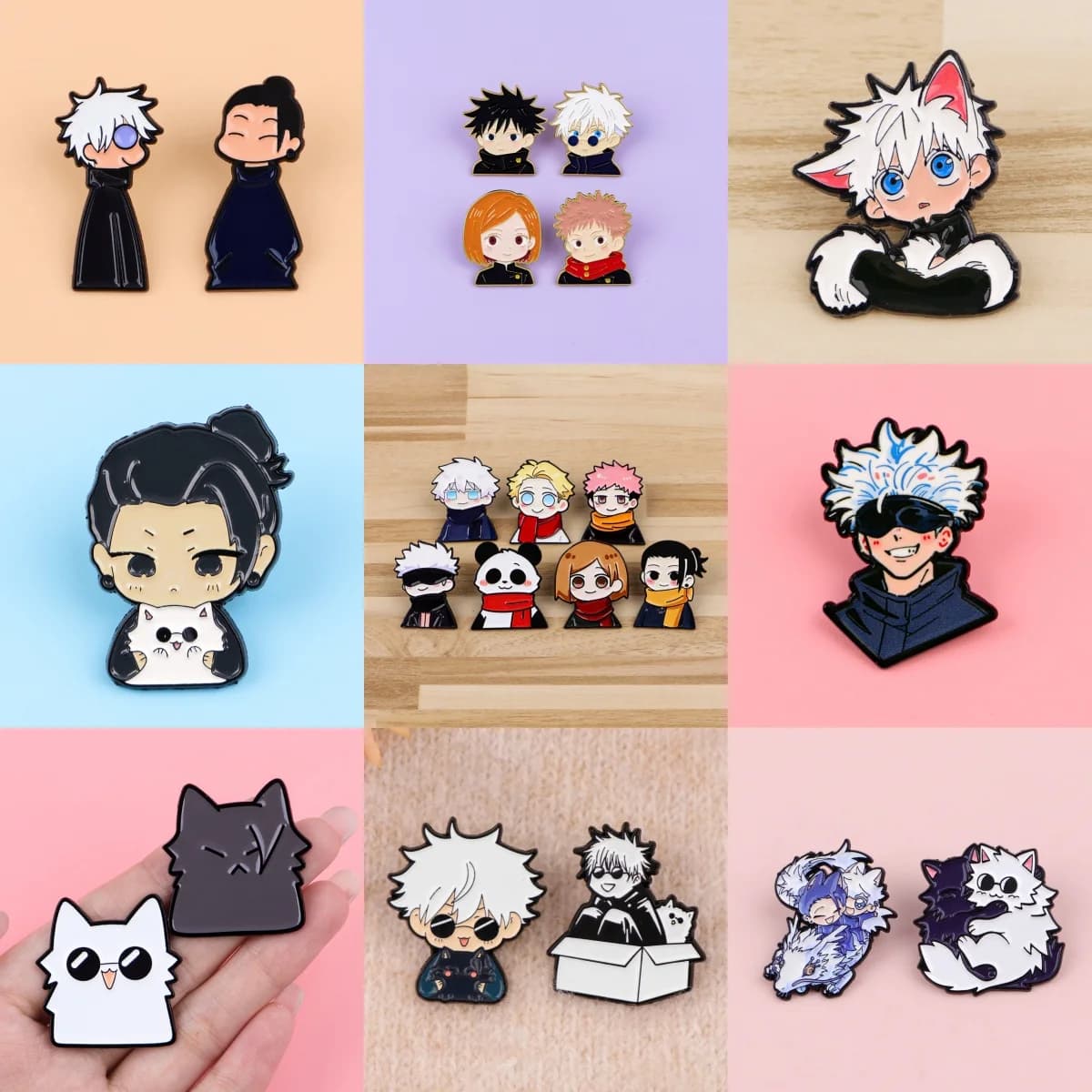 Spille in smalto Kawaii Anime Boys, personaggi Manga, spille da bavero per zaini, jeans, accessori gioiello, giocattoli, regalo