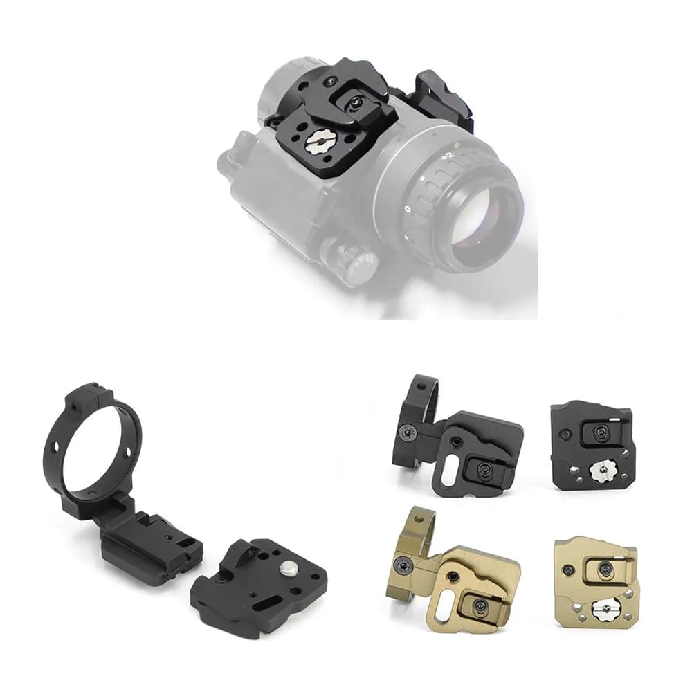 Set di pattini obversi per montaggio tattico NVG Bracci PVS14 a coda di rondine adatti per adattatore per ponte universale Kvc Staffa NVG monoculare o binoculare