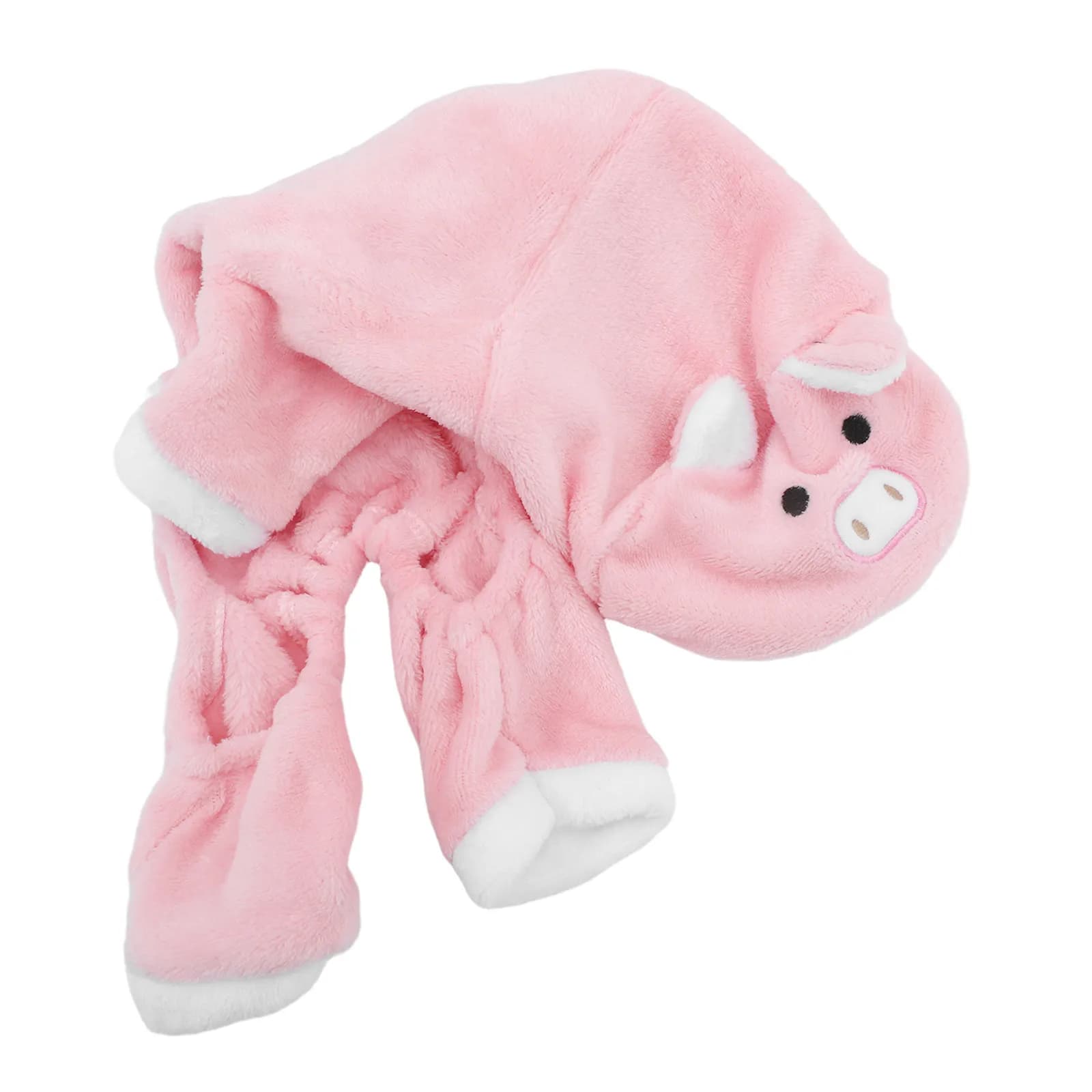 Costume da Cane a Forma di Maiale, Felpa Calda e Carina in Pile Corallo, Abbigliamento Morbido per Animali Domestici, Outfit per Feste di Halloween e Natale