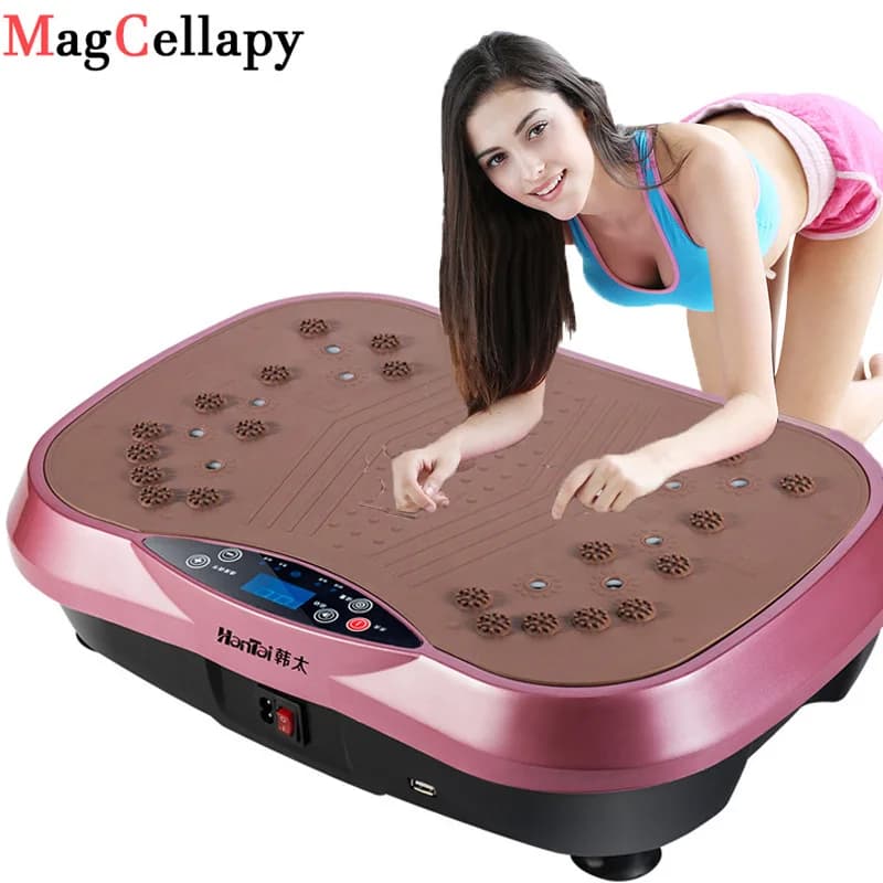 Home Fitness Machine with Vibrant Plate - Brucia Grassi Device for Stressless Weight Loss | Oscillating Platform for Definitive Training
