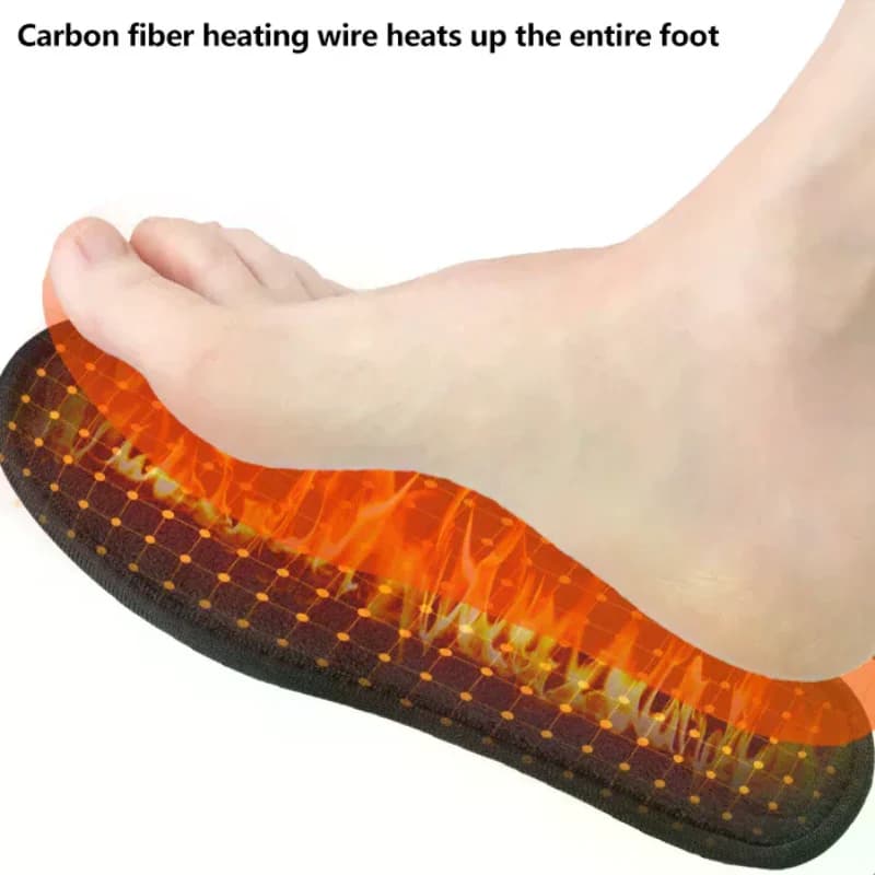 Solette per scarpe riscaldate USB Scarpe riscaldate elettriche Pad Scaldapiedi ricaricabile lavabile Solette riscaldate elettriche per lo sci Escursionismo