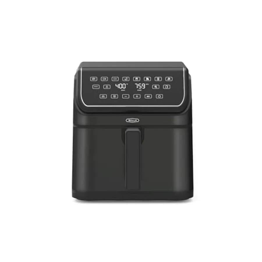 8 Qt Digital Air Fryer with TurboCrisp Technology, Large Family Size Anti-Fastening Basket and Crunch Tray, Multiple Preset Programs