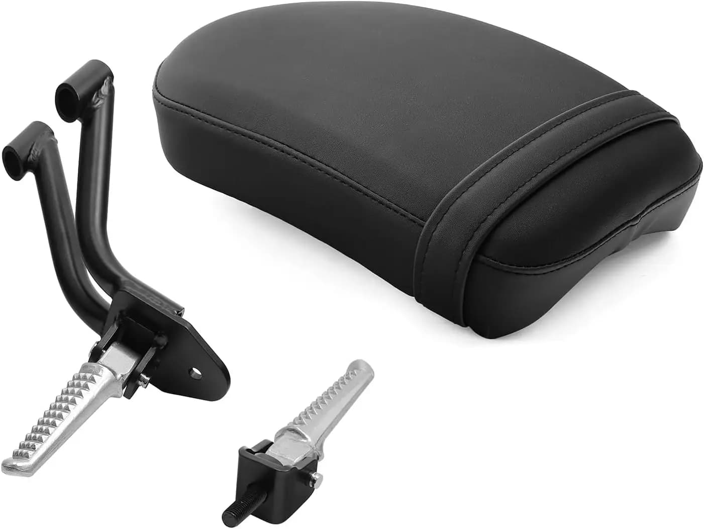 Set cuscino passeggero per sedile posteriore moto e poggiapiedi passeggero adatto per Honda Rebel CMX300 2017-2024 CMX500 2017-2025
