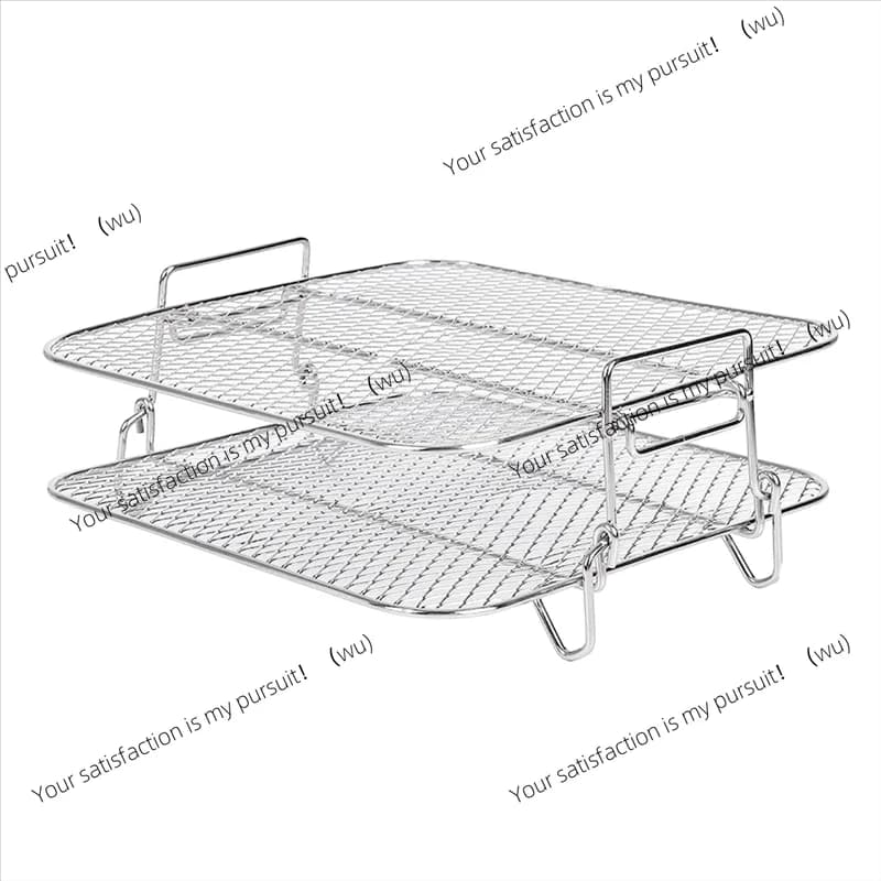 5.5 Liters Air Frying Machine Grid, 2-Length Air Frying Grid/Silver/Rightener for Square Dehydrator, Air Frying Accessories