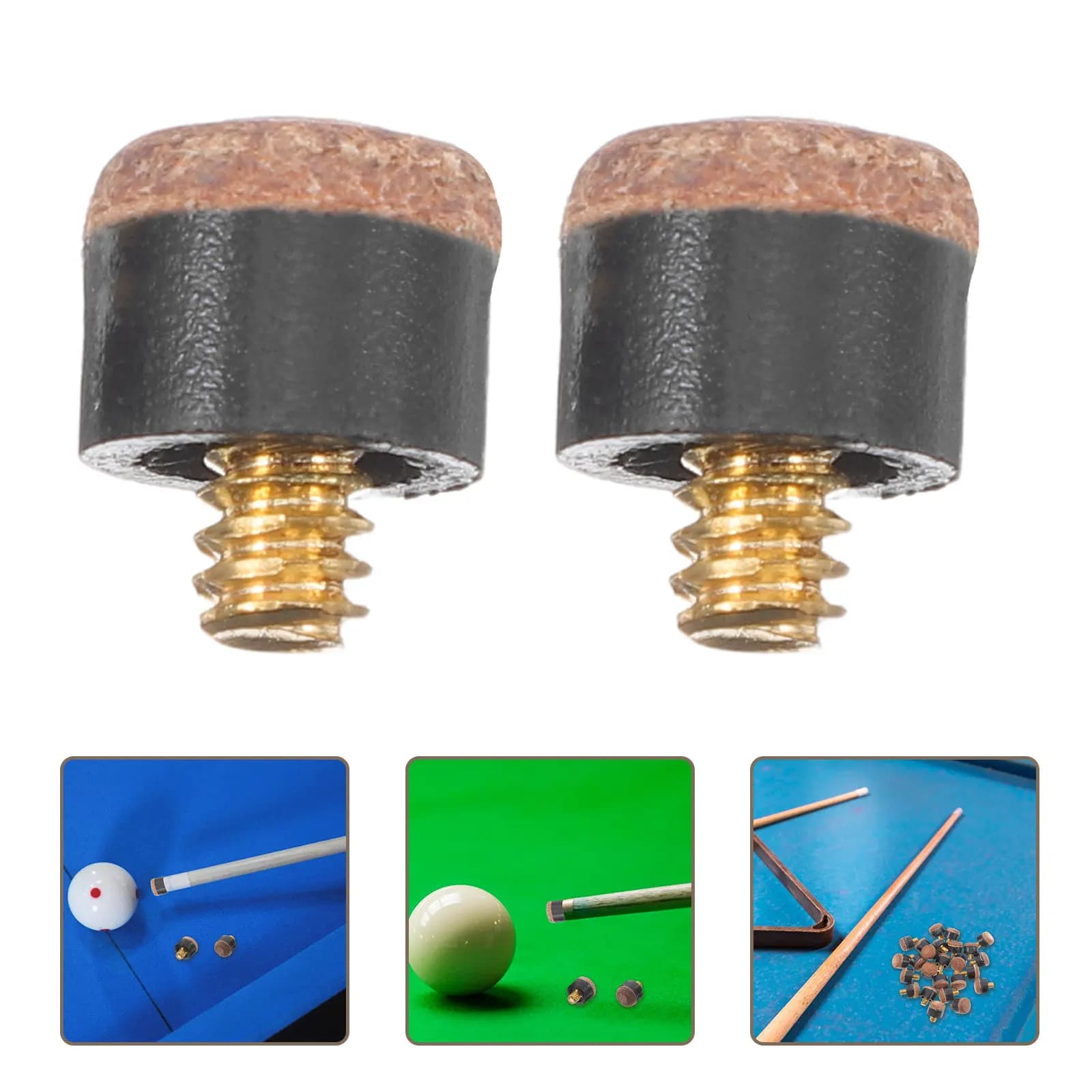 25 Pezzi Punte di Ricambio per Stecca da Biliardo, Antiscivolo, Facili da Installare, Accessori per Snooker, Migliorano il Gioco