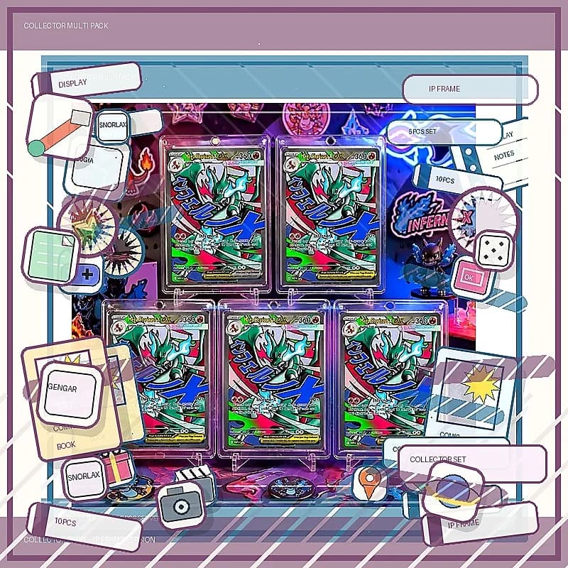 Mega Charizard X ex 227 en DIY Collection Cards Self Made Single Card Classic Game Anime Card Gift Toy 5PCS 10PCS Set