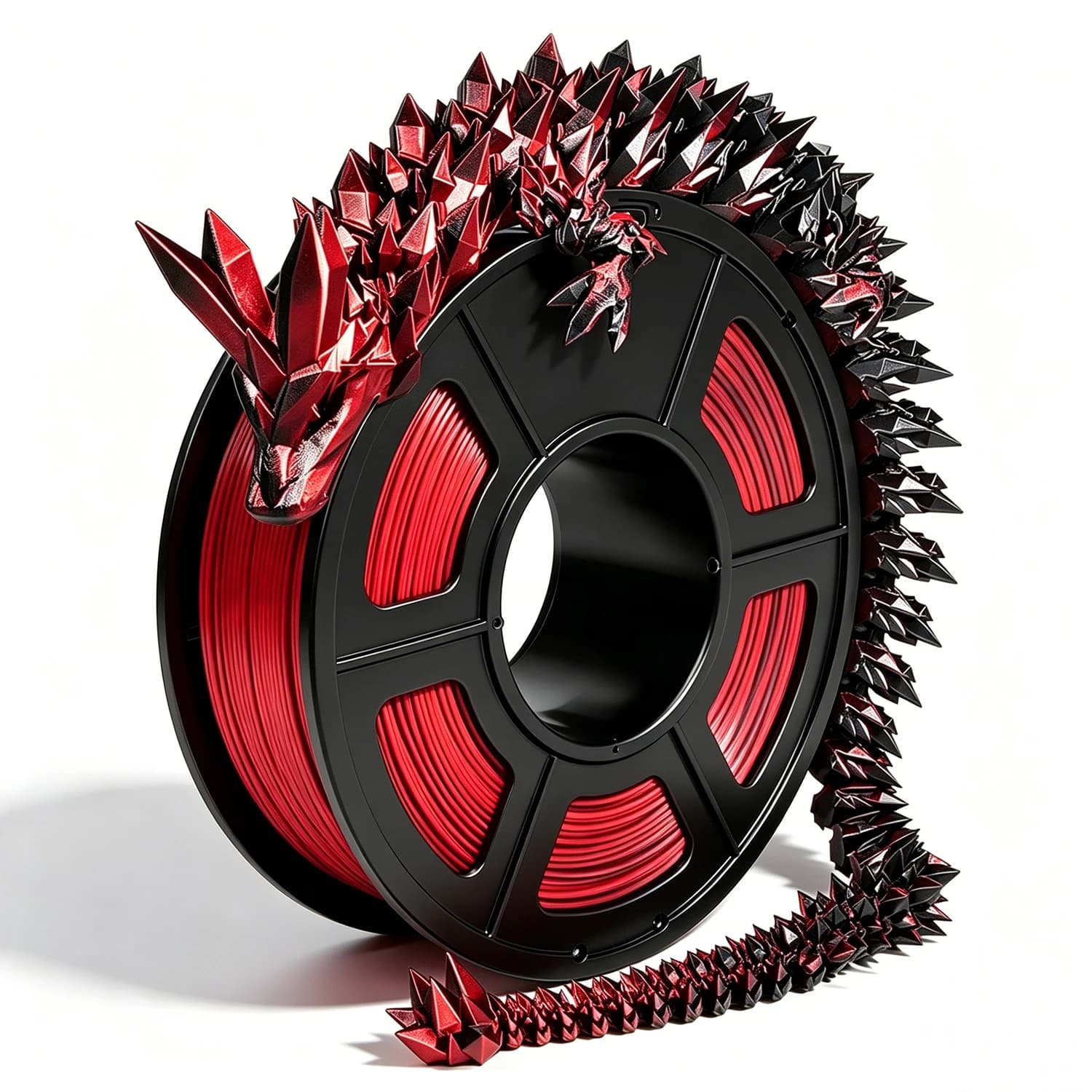 3D Printer Filament PLA Red Black Silk 1.75 mm 3D Printing Material Sublimation Extruder 250g 1KG Silk Pla Black Red Two Colors