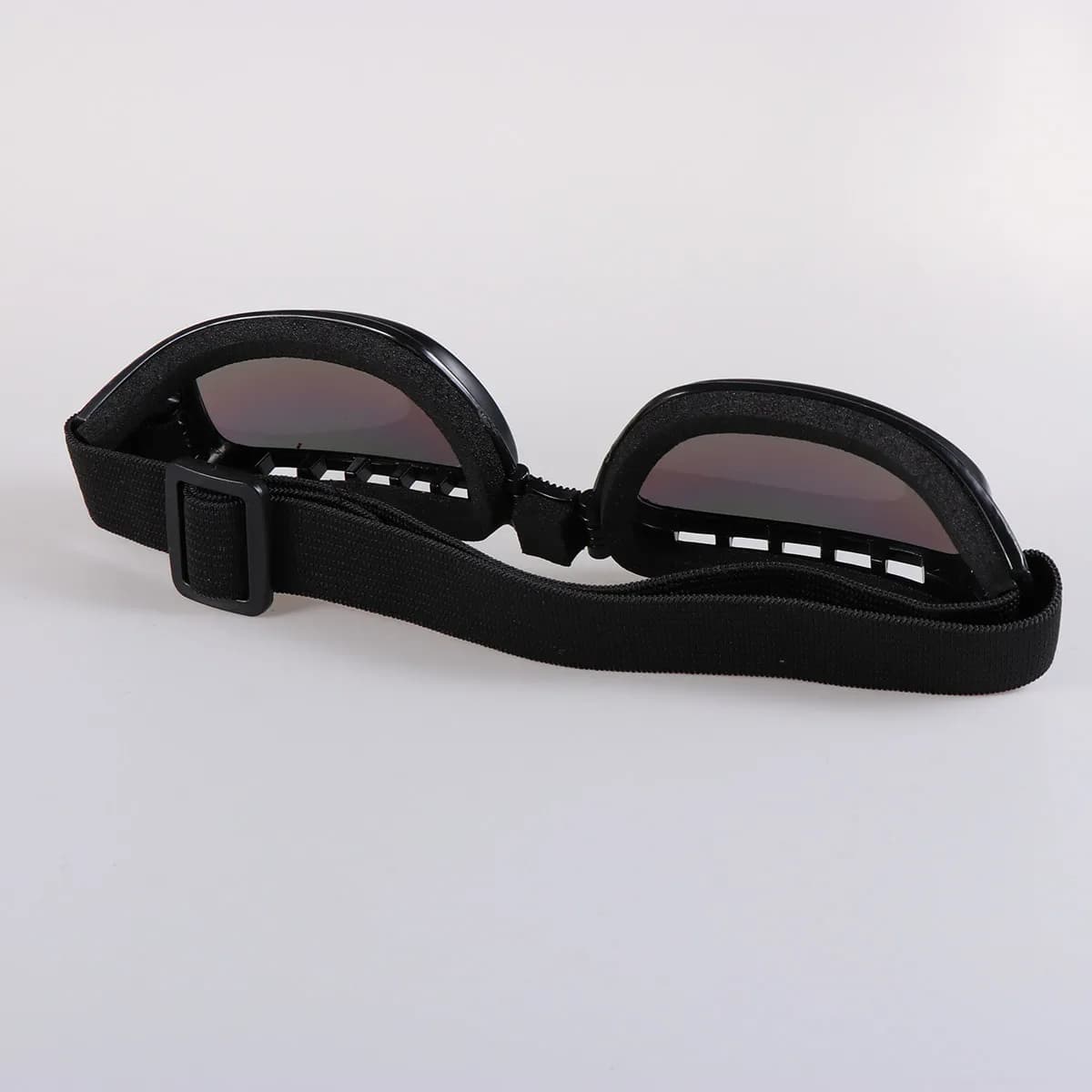 Motocross Safety Goggles Black Frame Colorful Dual Layer Lens Anti-Uv Anti-Fog Snow Ski Cycling Protective Glasses