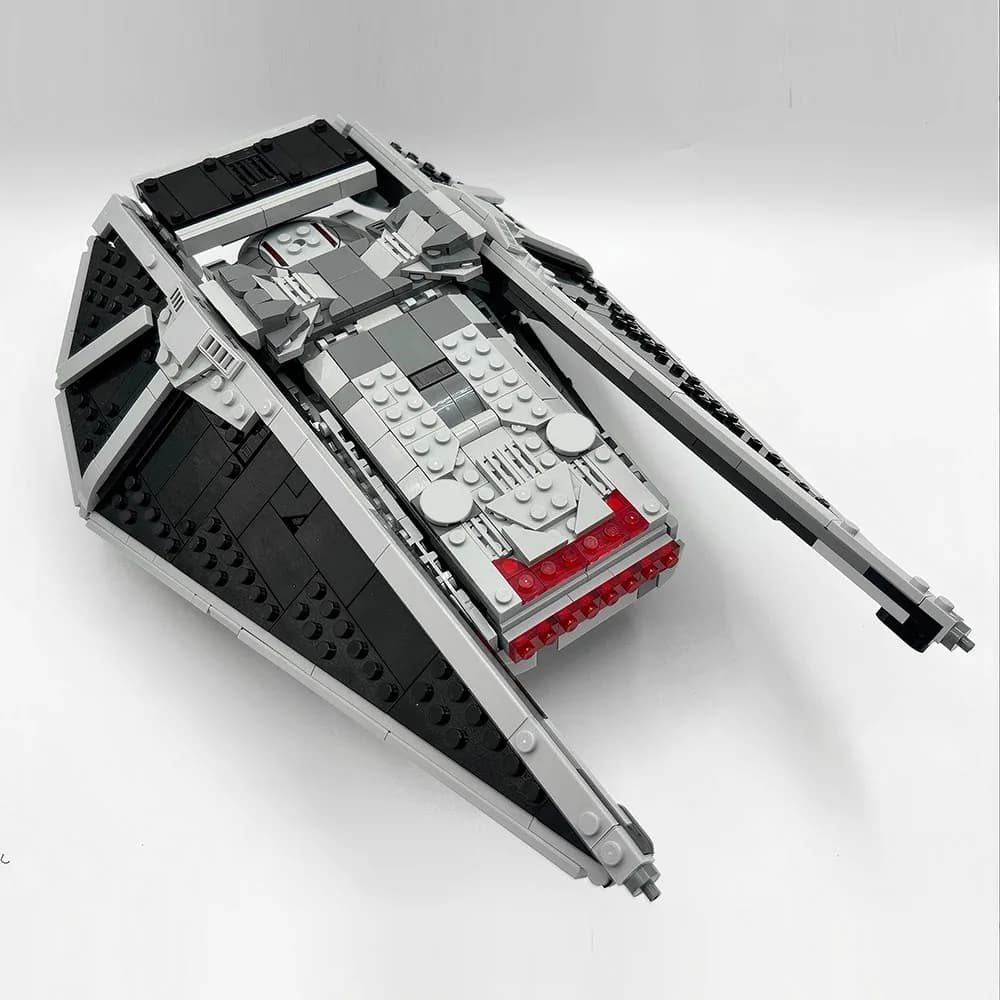 913PCS MOC Space Wars Interstellar Battle TIE Reaper Spaceship Model Building Blocks Assembly DIY Children's Toy Boy Gift Set