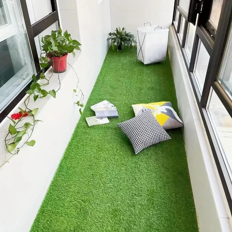 Tappeto in Erba Sintetica, Moquette Artificiale, Tappetino per Pavimenti, Muschio Sintetico, Simulazione Prato, Decorazione per Giardino e Paesaggio in Miniatura