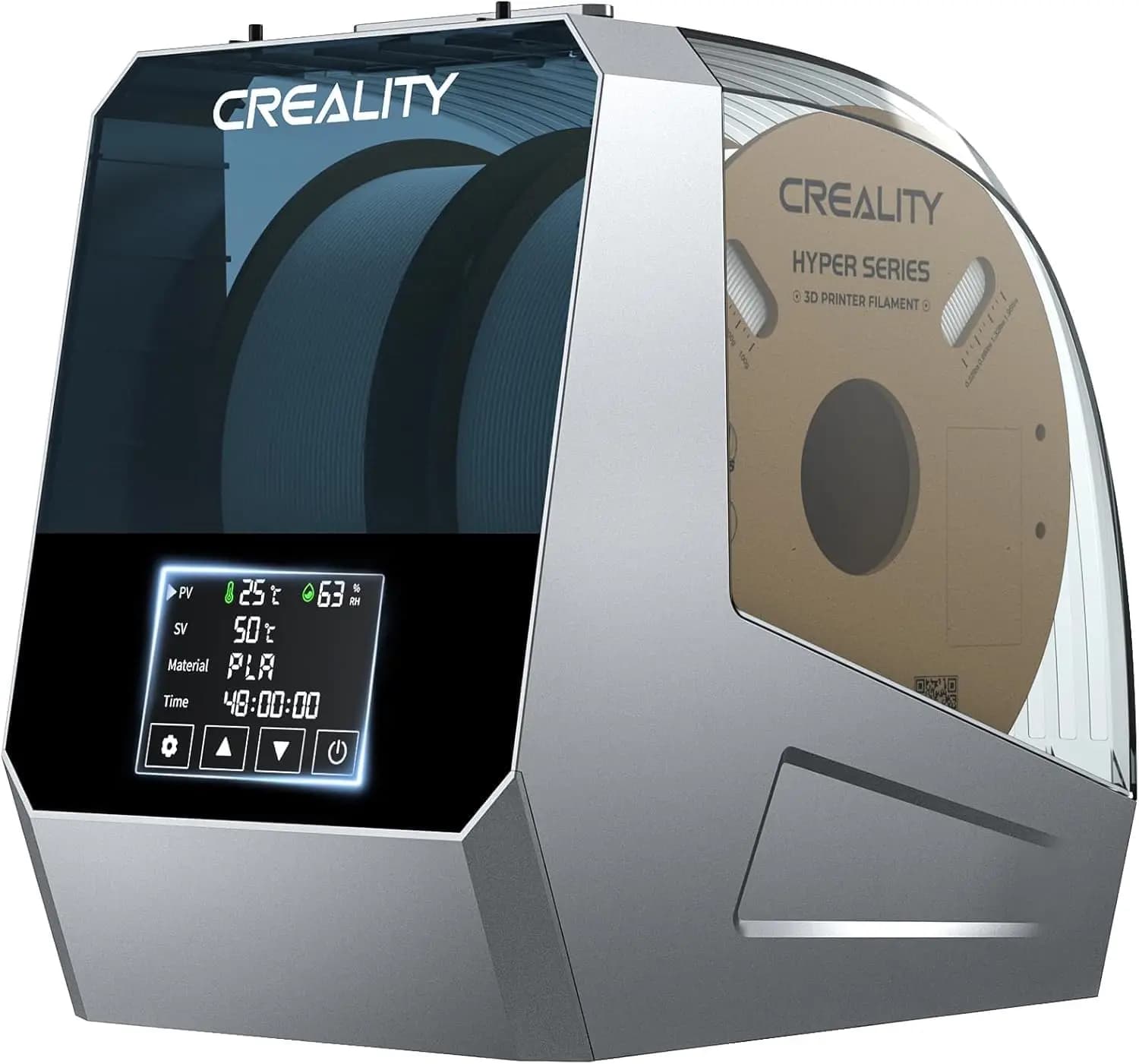 Double Bobbin Filament Dryer with LCD Screen, Rapid Heating for PLA PETG ABS TPU, Inclusive Storage Box
