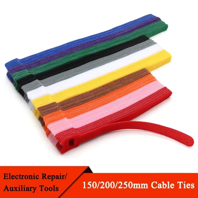 50/100 Pz 150 200 250mm Fascette Rilasciabili Fascette In Plastica di Fissaggio Riutilizzabili Fascette Cinghie In Nylon Wrap Zip Bundle Fascette