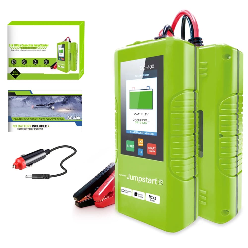 SC400 Super Condensatore Avviatore di emergenza per auto Carica rapida Avviamento di emergenza per saltare per auto Condensatore per banca di potere per auto SC-400
