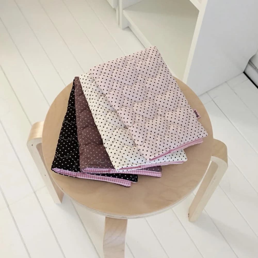 Ins Polka Dot A5 Book Cover Quilted Cotton Cute Notebook Sleeve Polyester Colorful Bookcase Protector Stationery Gift