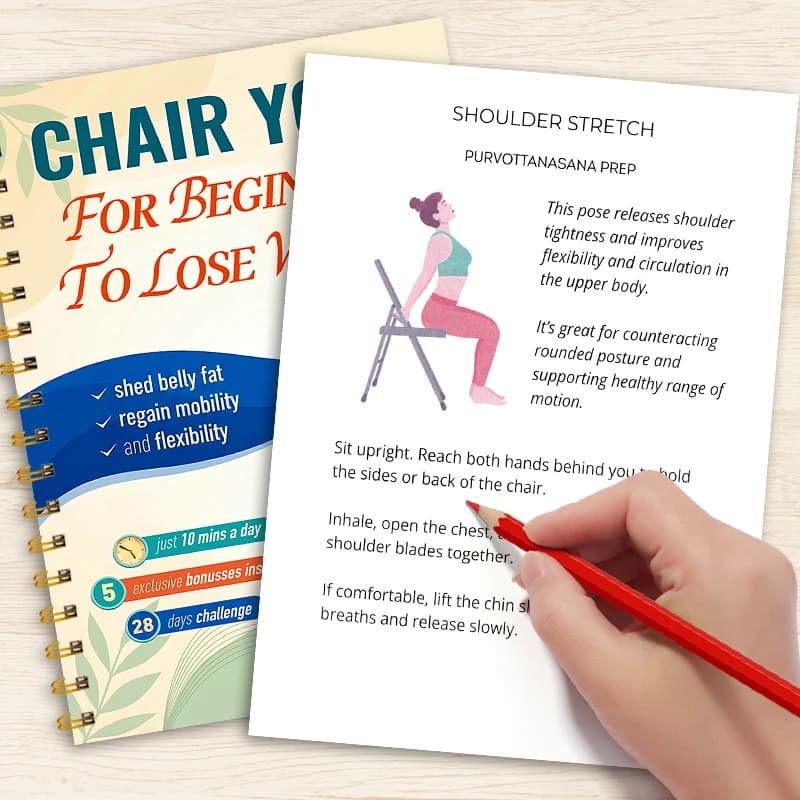 Chair-Style Yoga Book Designed Specifically for Women: 10-Minute Easy Sitting Posture Training to Help Lose Weight, Slim down the Waist and Abdomen, Improve Athletic Ability, and Enhance Body Flexibility.