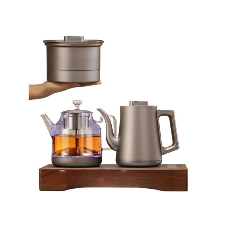 Pure titanium automatic bottom water kettle tea table integrated tea table embedded tea brewer electric art set