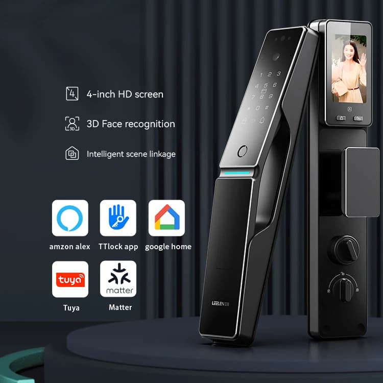 ZJZ LEELEN Smart Lock App remota Controllo intelligente Serratura intelligente per viso 3D