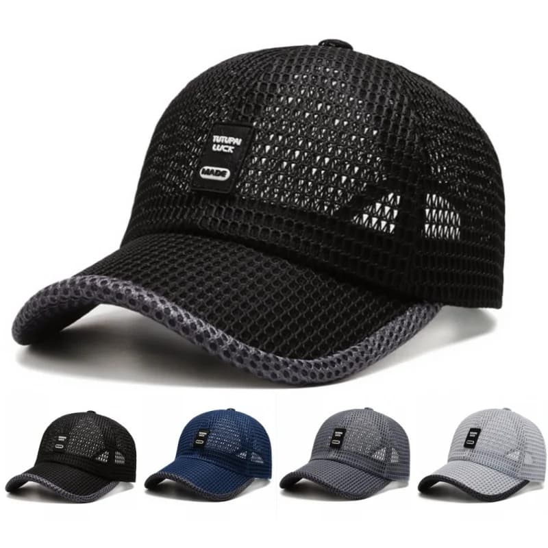 Cappello Estivo Traspirante in Rete ad Asciugatura Rapida per Tennis, Golf, Baseball, Anti-UV, per Corsa e Sport all'Aperto, Unisex, per Pesca