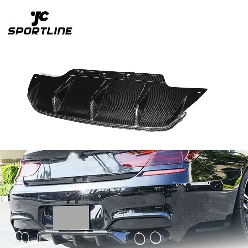 F06 M6 Carbon Fiber Rear Diffuser for BMW Series 6 F12 F13 F06 M6 bumper from 2014 onwards