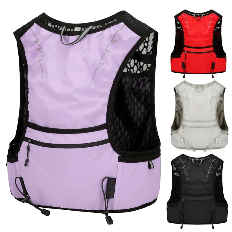 Safety Reflective Vest with Integrated Backpack - Multitasche Waist Pad for Marathon and Trail Cross-Country