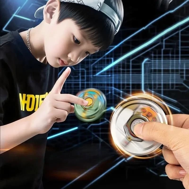 Giroscopio a mano con robot deformato meccanico Fidget Spinner - Giocattolo sensoriale antistress per regalo di compleanno per adulti e bambini