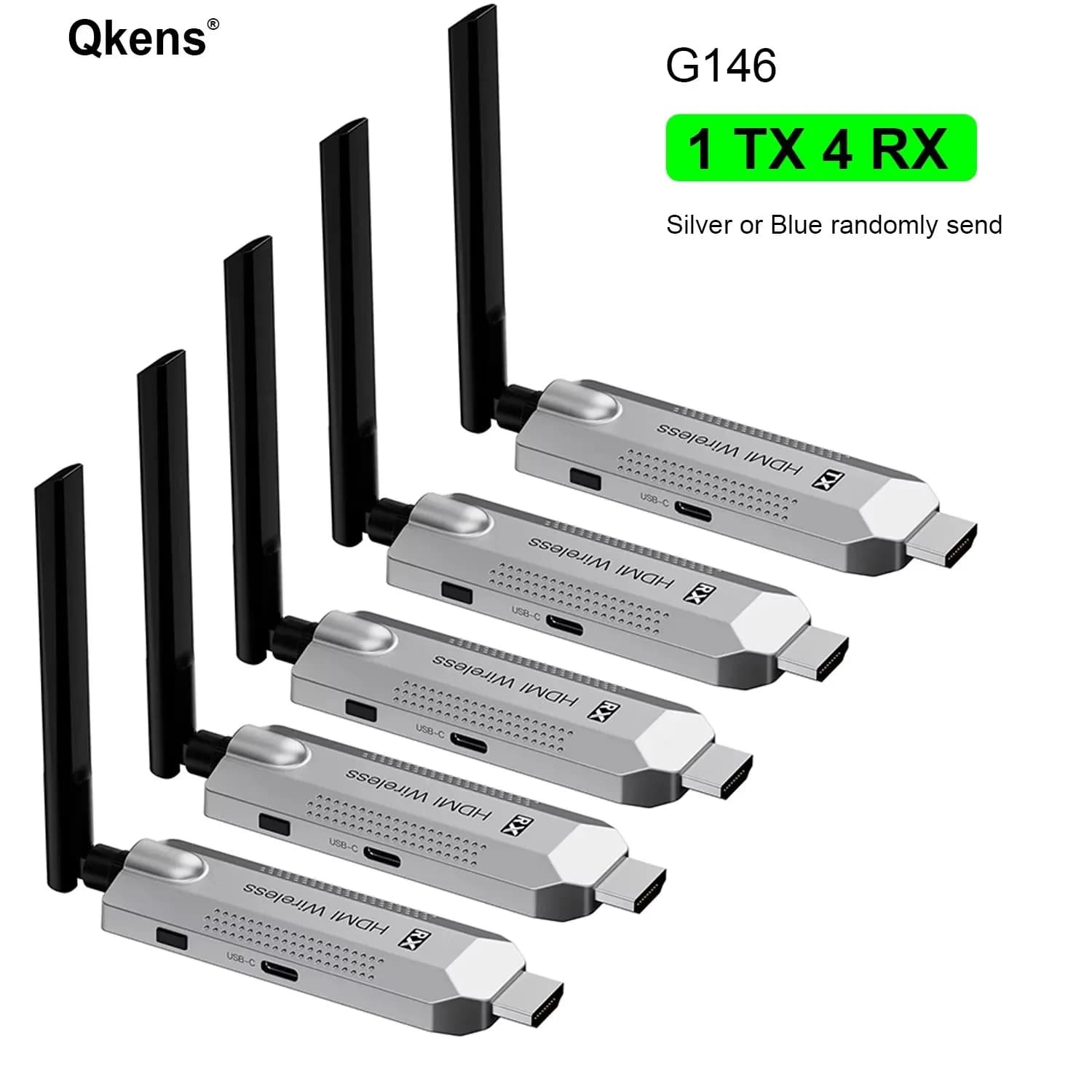 Transmitter and video receiver with 50 m wireless transmission Cable HDMI extender display adapter Mirror for PC camera to TV