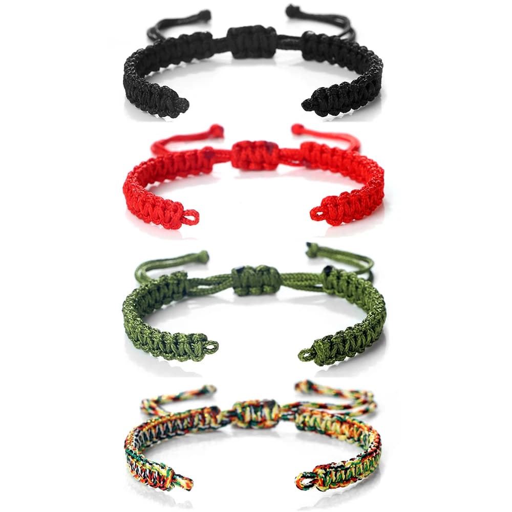 Bracciale intrecciato in corda di nylon fatto a mano Prodotti semilavorati per gioielli fai-da-te che realizzano accessori regolabili