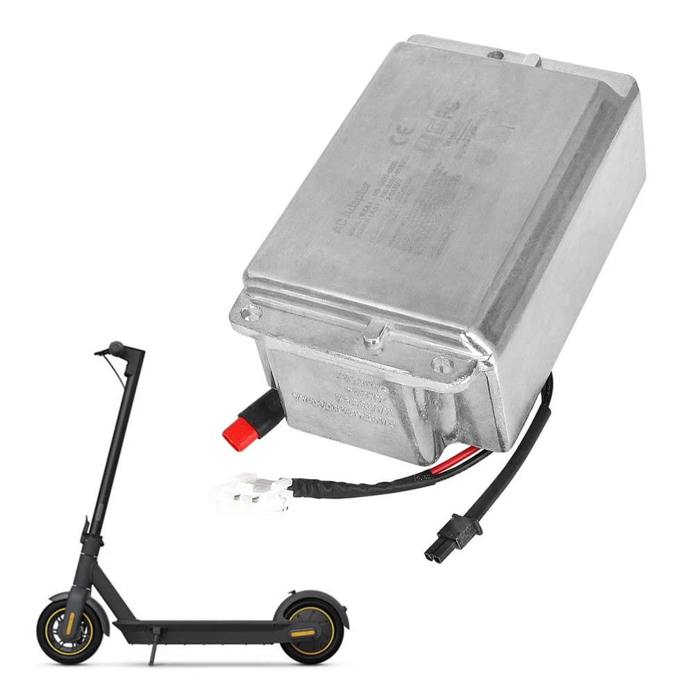 Caricabatterie integrato per monopattino elettrico con accessorio di montaggio per Ninebot Max G30, ricambio affidabile in metallo