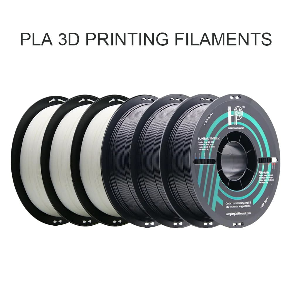 3D Printer Filament, PLA Filament, 6KG(6rolls) HP3DF 1.75mm Dimensional Accuracy +/- 0.02mm, Fit Most FDM Printer